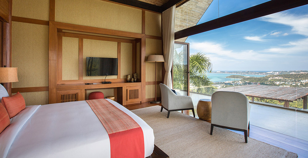 Praana Residence at Panacea Retreat - Bedroom one with gorgeous view